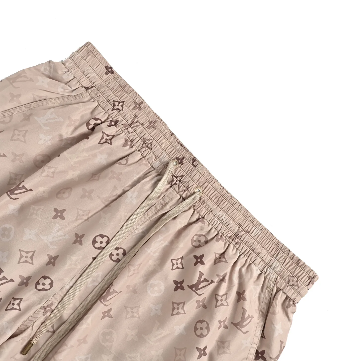 Louis Vuitton/Louis Vuitton presbyopic Khaki all-over printed suit shorts